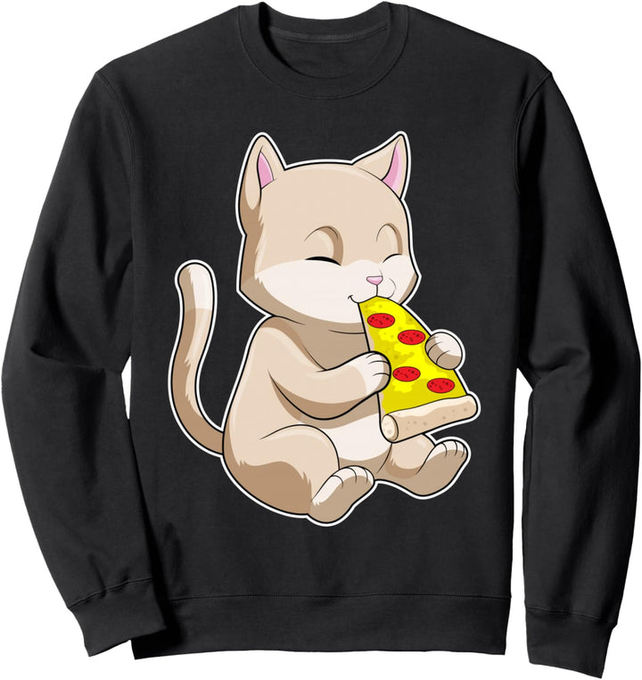 Katze Pizza Sweatshirt
