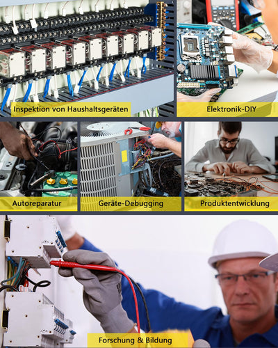 SURLABA Digitales Oszilloskop, 2.8" TFT Mini Oscilloscope 200KHz Bandbreite mit Abtastrate 2.5MS/s,