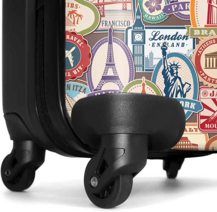 NoBoringSuitcases.com® Handgepäck, Hartschalenkoffer mit TSA Schloss, Trolley, Reisekoffer, Carry on