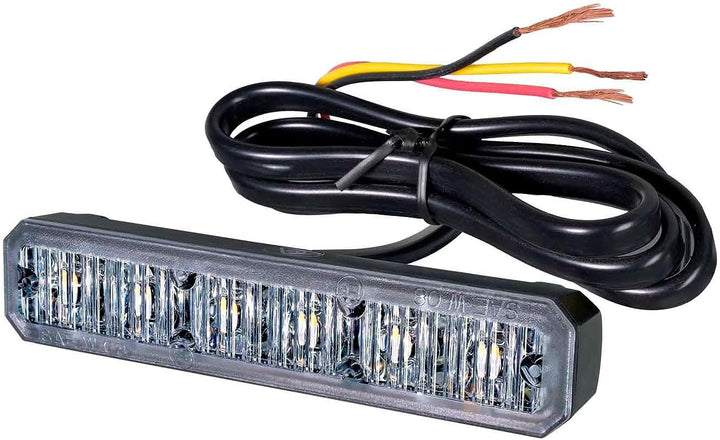 HELLA - LED-Blitz-Kennleuchte - BST - 12/24V - gelb - Schraubanschluss/Anbau - Kabel: 860mm - Stecke