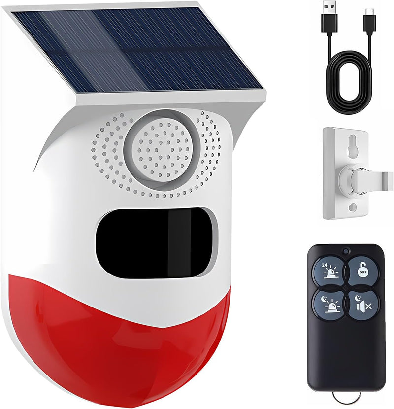 Yasorn Smart Bewegungsmelder Alarm, Bewegungssensor mit Fernbedienung, 120 dB Infrarot Sensor Reichw