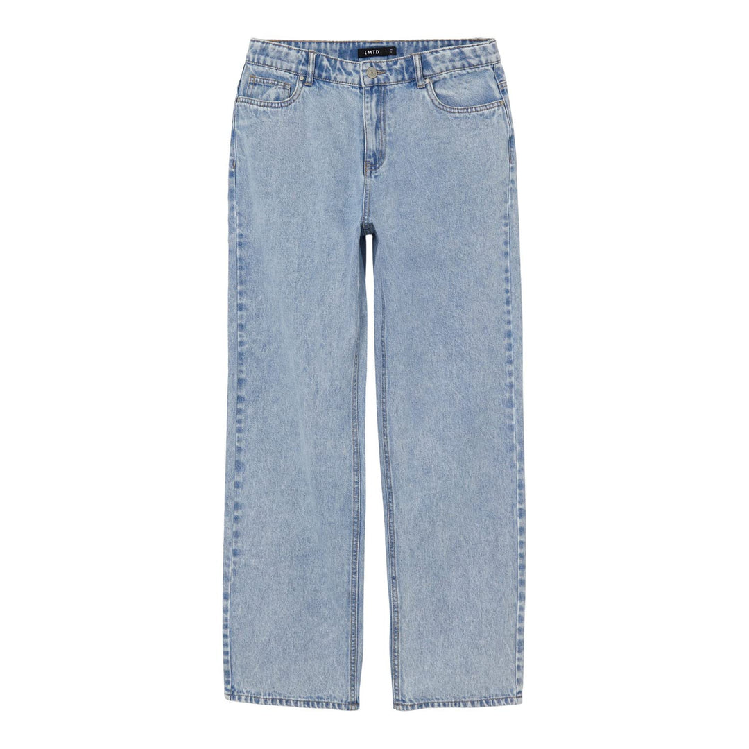 NAME IT Mädchen Nlftoneizza DNM Hw Straight Pant Noos Jeanshose, Light Blue