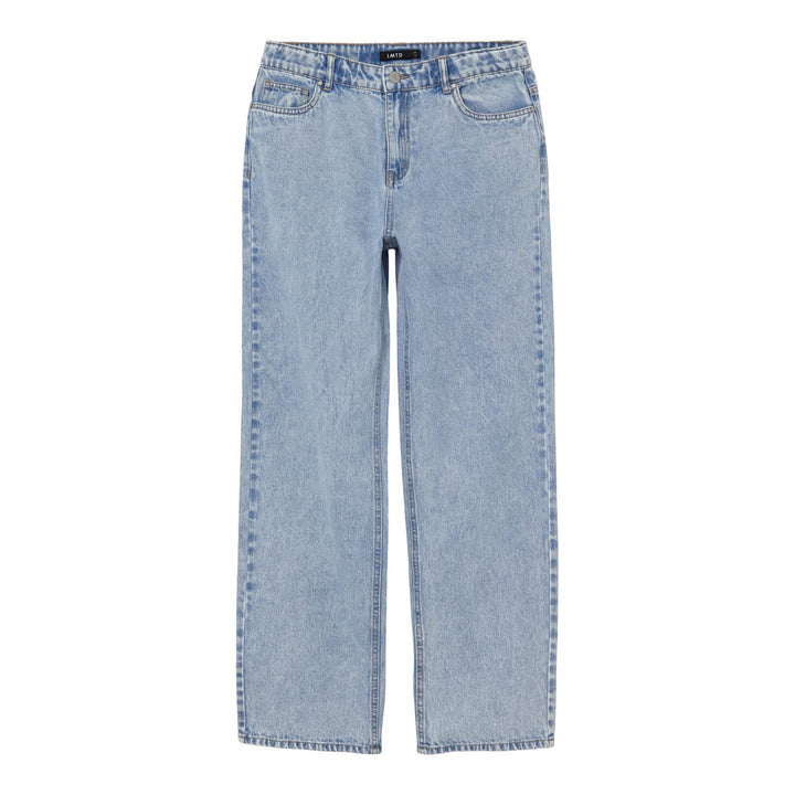 NAME IT Mädchen Nlftoneizza DNM Hw Straight Pant Noos Jeanshose, Light Blue