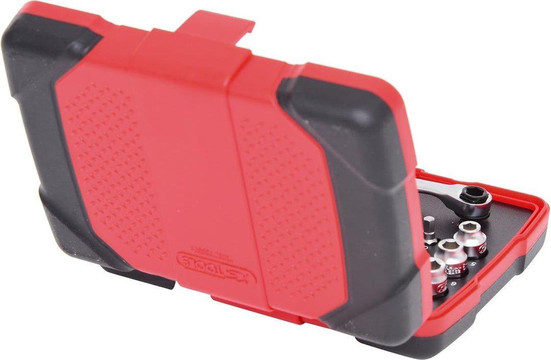 KS Tools 918.3050 1/4" + 11 mm Durchgangs-Steckschlüssel- und Bit-Satz, 31-tlg