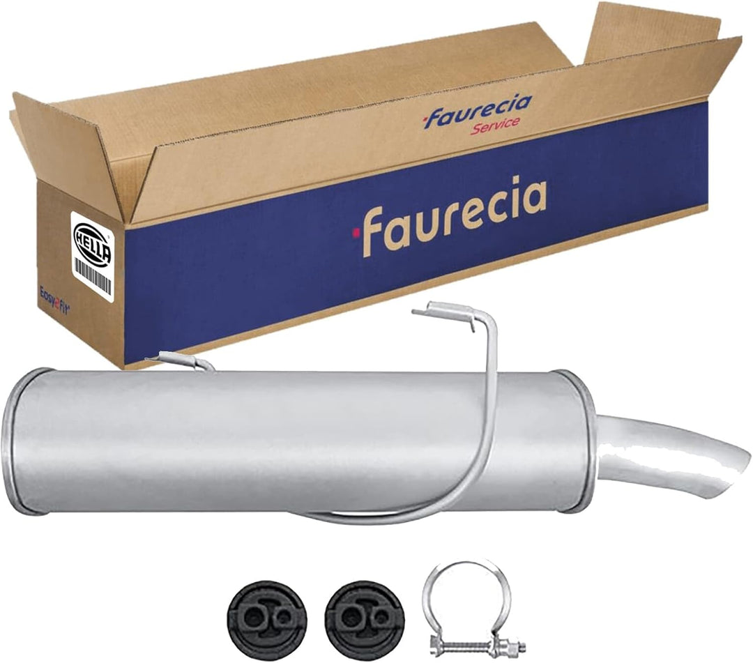 HELLA 8LD 366 032-421 Endschalldämpfer - Easy2Fit Kit - hinten - einteilig - Set mit Anbauteilen