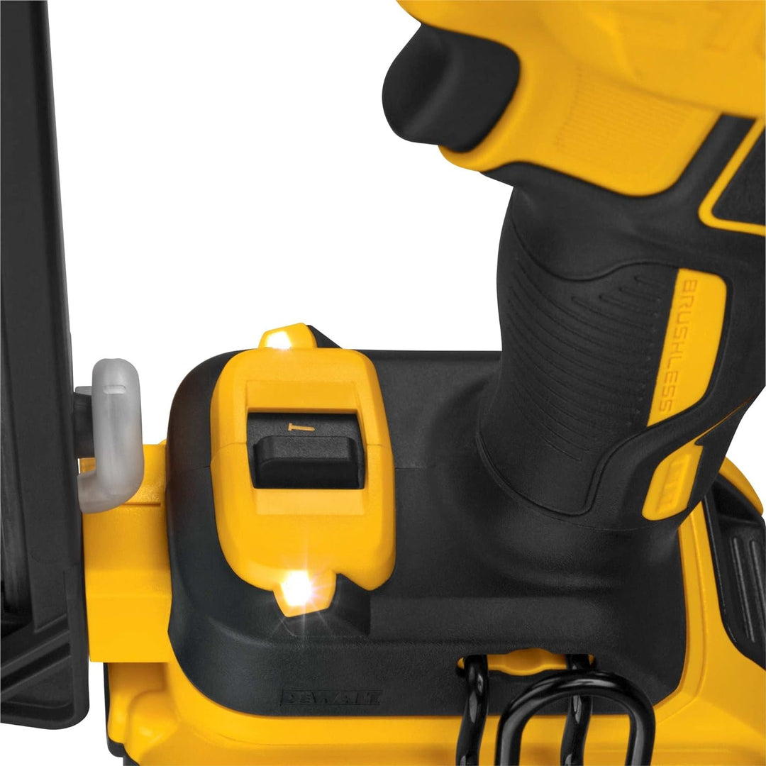 Dewalt 18V Akku-Stiftnagler/Nagler DCN660D2 (48 J Einschlagenergie, Nagellänge 32-63 mm, Magazinkapa