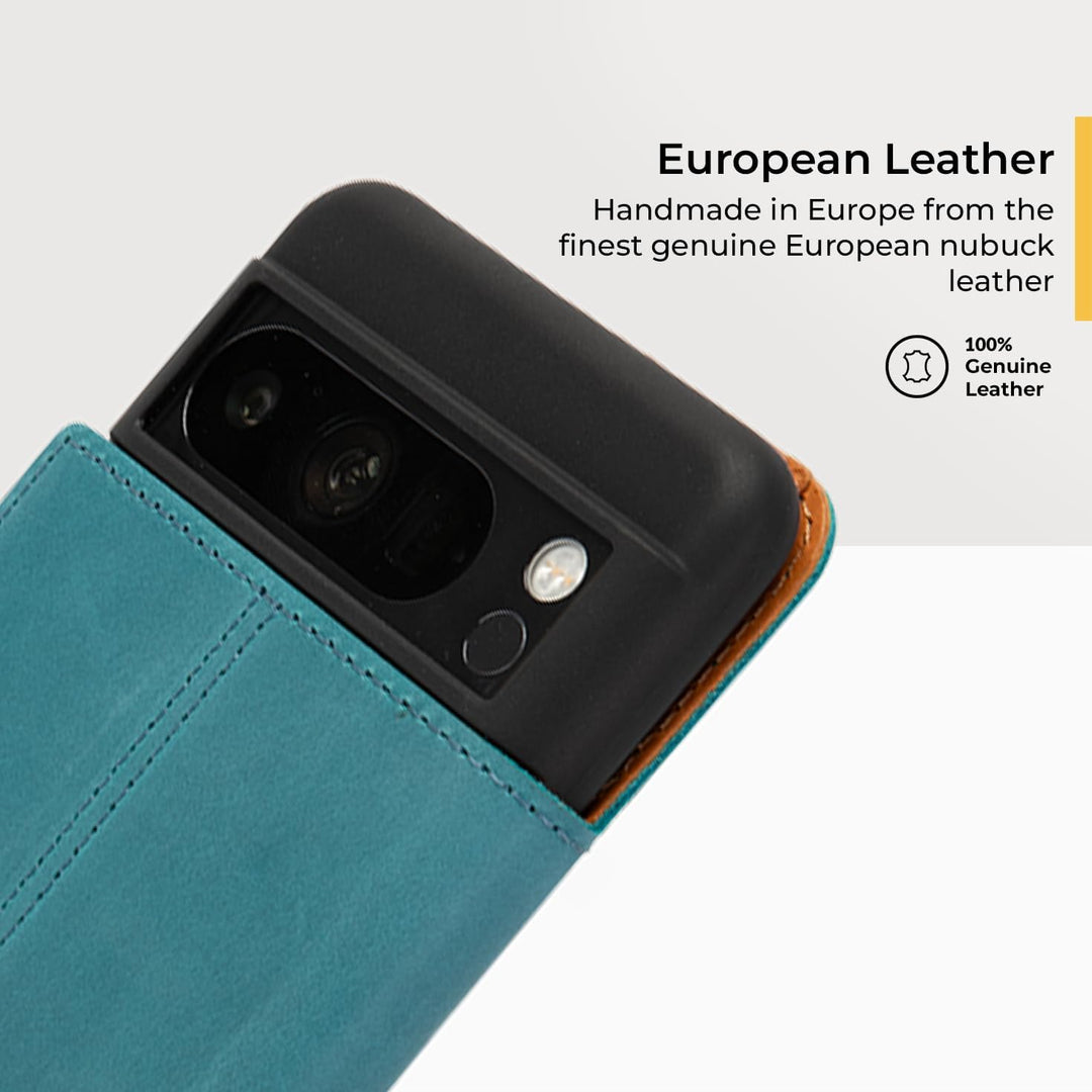 Snakehive Schutzhülle/Klapphülle echt Lederhülle mit Standfunktion, Handmade in Europa für Google Pi