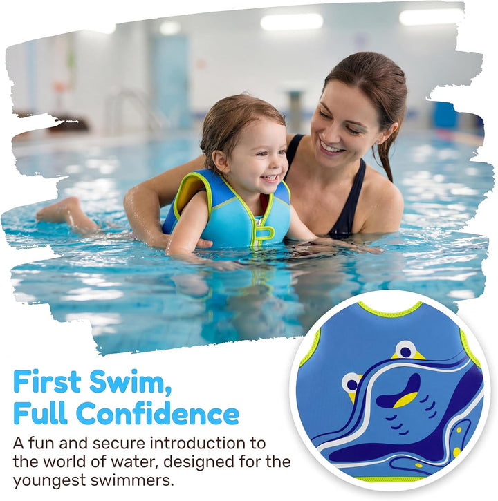 OSHYLE Kinder Schwimmweste - Jungen Mädchen Neopren Schwimmen Jacke Kleinkind Schwimmen Floating Neo