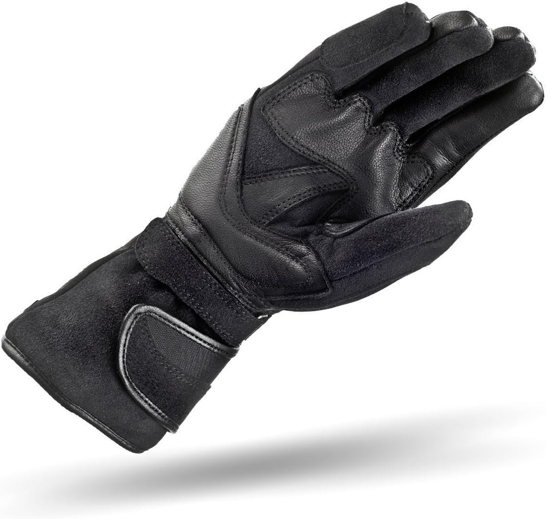 Shima UNICA WP Frauen Damen Motorradhandschuhe Leder Touring Membran Wasserdicht ( XS-L, Schwarz), L