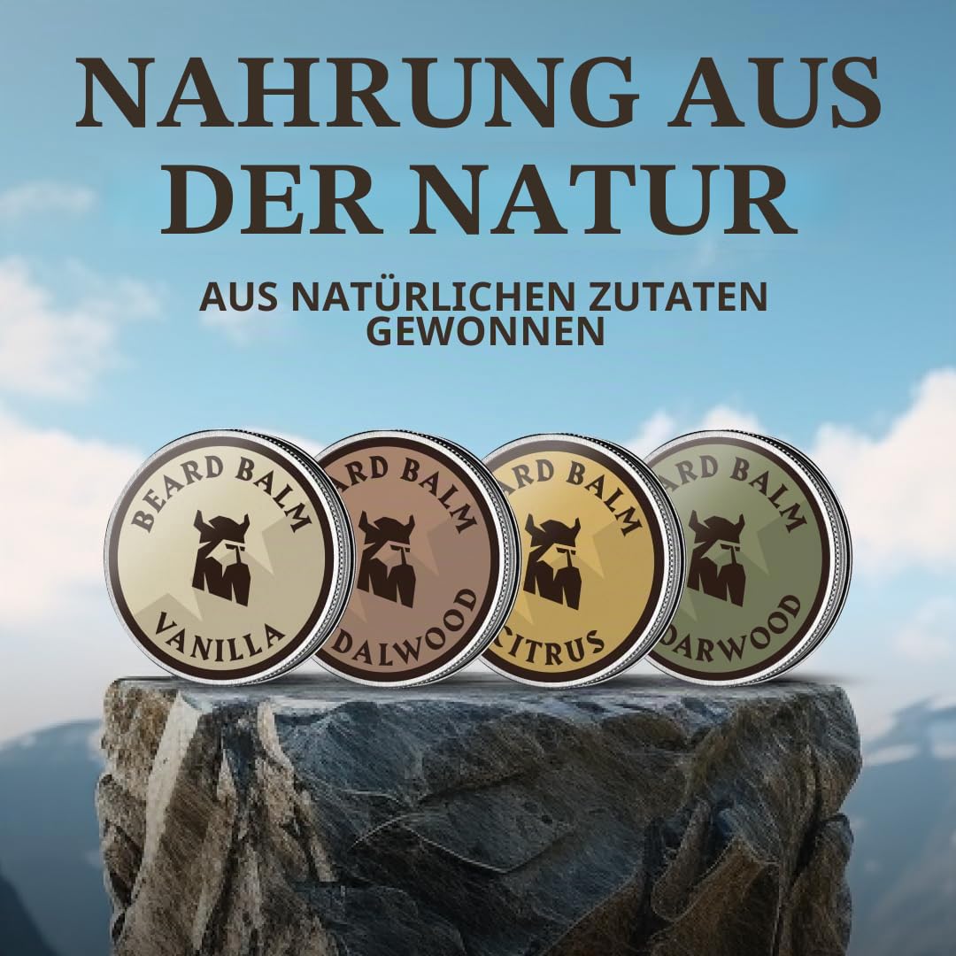 AOVSHEY Bartöl 60ML Beard Oil Bartwuchsöl, Bartwuchsmittel für einen kräftigen Bart, für die Pflege