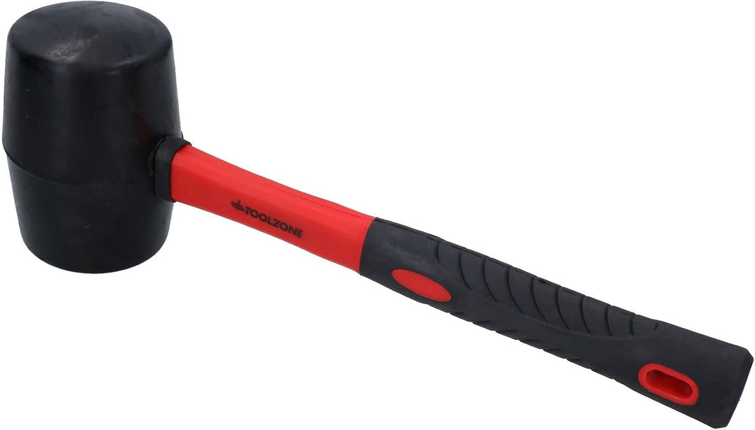 Toolzone Gummihammer, 900 g, Griff aus Faser