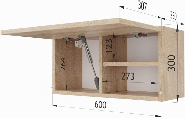 PLATAN ROOM Badschrank 80/120 / 160/200 / 240 breit Badmöbel Badezimmer Klapphängeschrank Schrank Ho