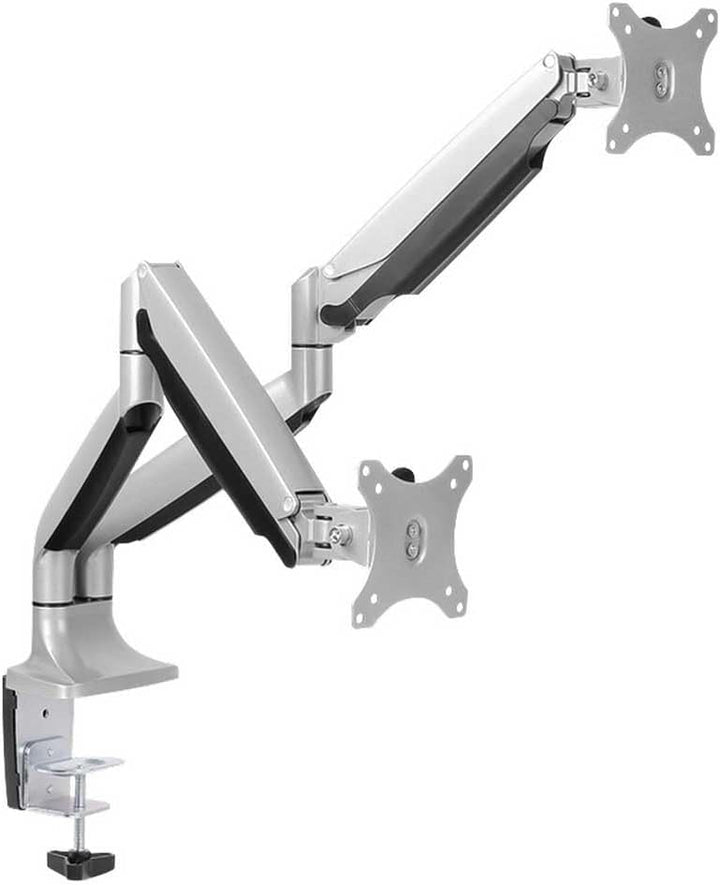 LogiLink BP0043 2-fach Aluminium Monitor-Schreibtischhalterung 33-81,3 cm (13-32 Zoll) silber BP0043