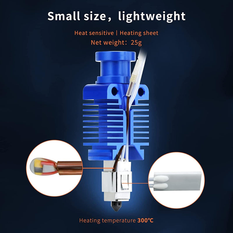 Upgrade Ender3 Keramik Heizkern CHC Hotend 24V Kupfer Heizblock Titan Heatbreak Verbesserte Düse Kom