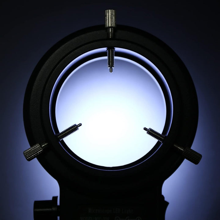 144 LED Mikroskop Ringlicht Ringleuchte 0-100% Einstellbar Lampe für Microscope Ringbeleuchtung