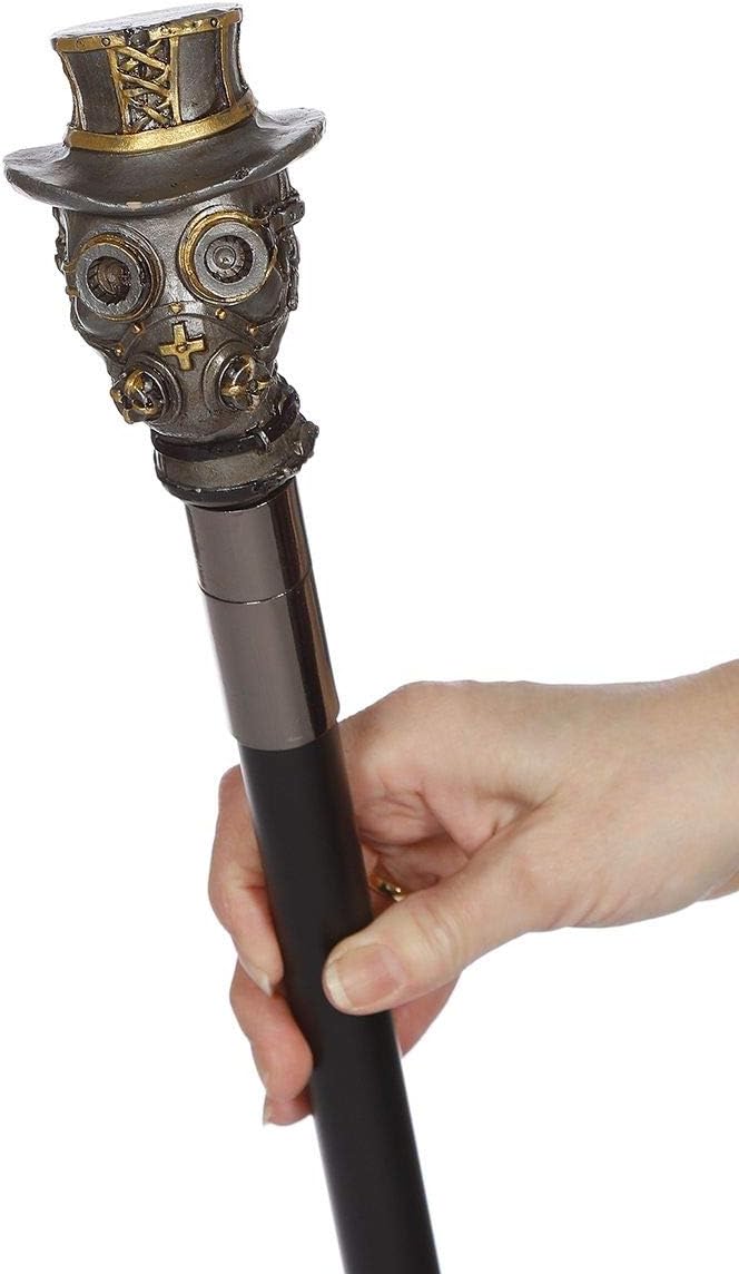 Wilbers Steampunk Stock Stab Spazierstock Skull Zylinder Wanderstock Zubeh?r Wanderstab