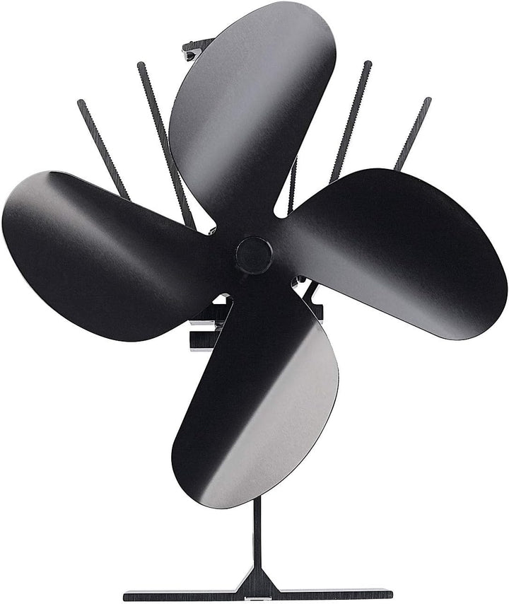 Carlo Milano Ofenlüfter: Stromloser Kaminofen-Ventilator mit 4 Lüfter-Blättern, für 65-345 °C (Wärme