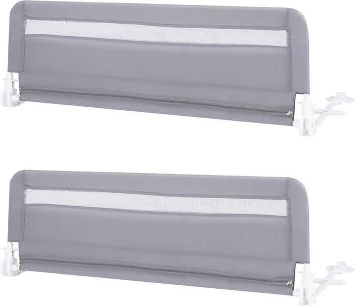 LIFEZEAL Sicherheitsgitter für Kinder, Bettgitter Baby 120 x 42 cm, Tragbares Kinderbettgitter Rausf