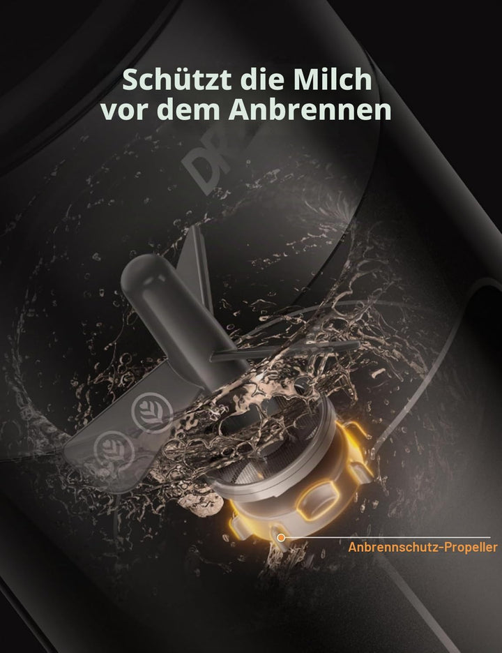 DREO Milchaufschäumer, 6-in-1 Elektrischer Milchschäumer für Latte Art Mikroschaum und Kaffee, 270ml