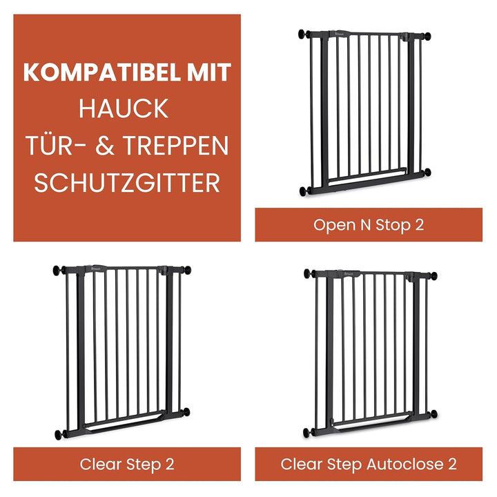 Hauck 21cm Verlängerung für hauck Treppenschutzgitter/Türschutzgitter ohne Bohren - mit Druckbefesti