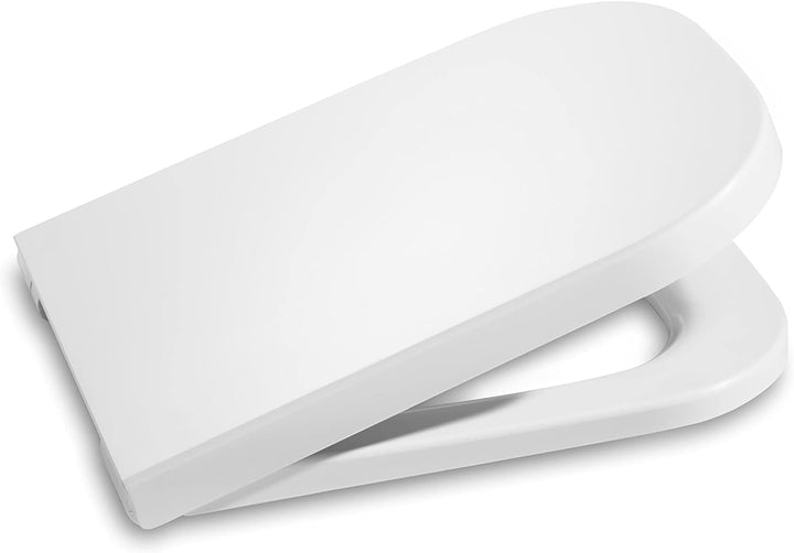 Roca A80147200B Sitz und Deckel Supralit, gedämpft, Kollektion The Gap Square, Weiss, 43 x 35 W