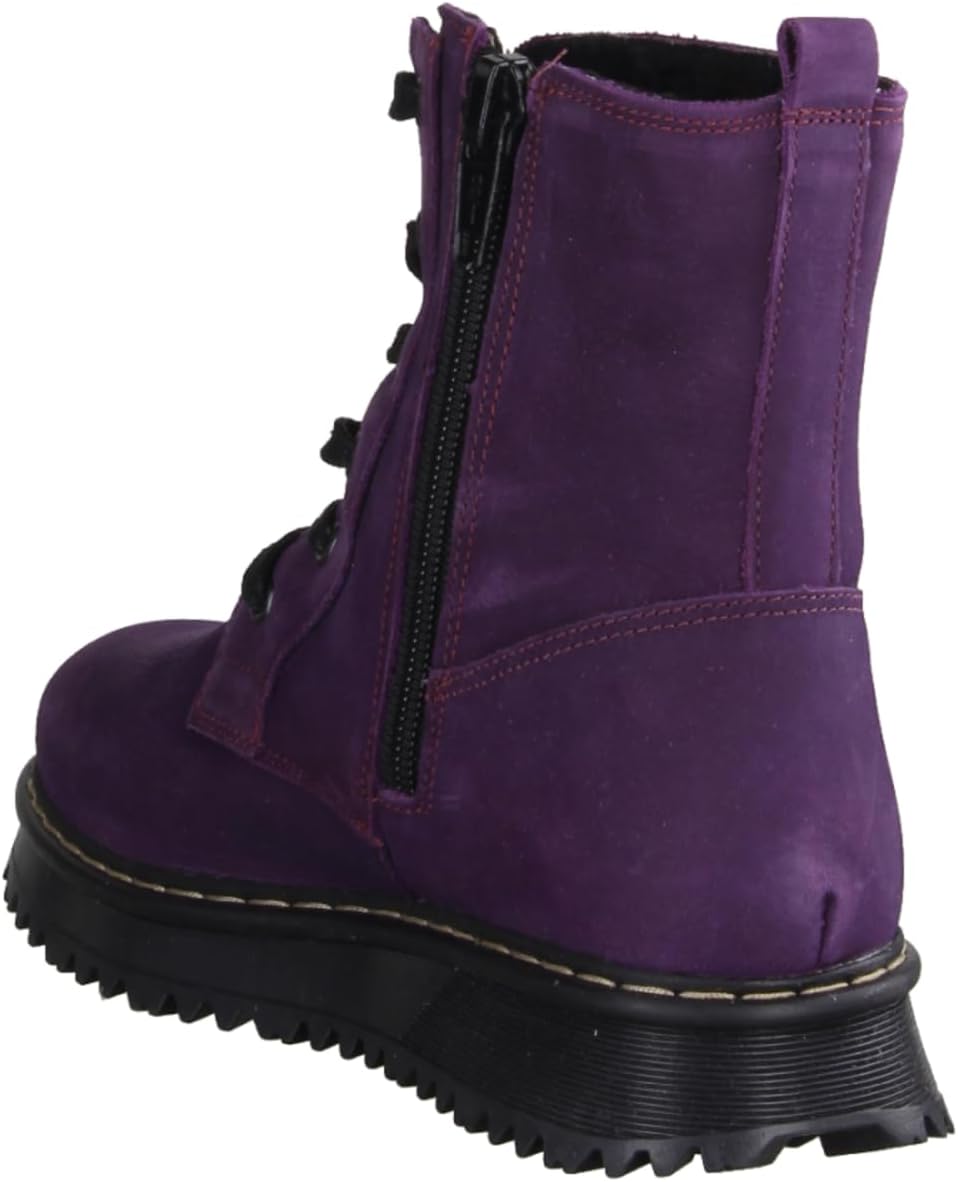 Däumling Mädchen Rudi Stiefelette 36 EU Country Aubergine, 36 EU Country Aubergine