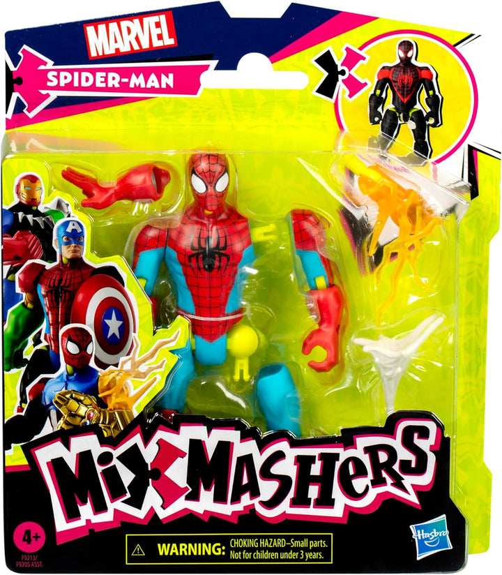 MixMashers Marvel Spider-Man Mix-and-Match Action-Figur & Accessoires, Spider-Man