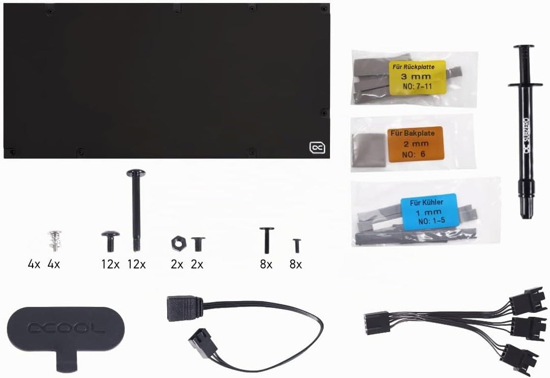 Alphacool Eiswolf 2 AIO - 360mm RTX 3090 TI Strix/TUF mit Backplate