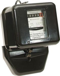 KDK Dornscheidt Unisex – Erwachsene KDK Wechselstromzähler 10/40A 111040 beglaubigt, Schwarz, 30x20x