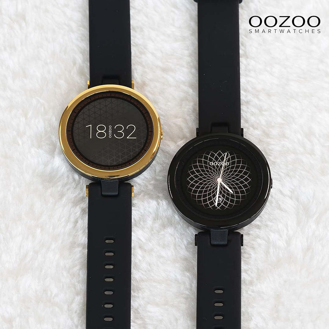 Oozoo Q4 Smartwatch Unisex Fitnessuhr 39mm mit 16mm Silikonarmband für Damen und Herren | Fitness Ar