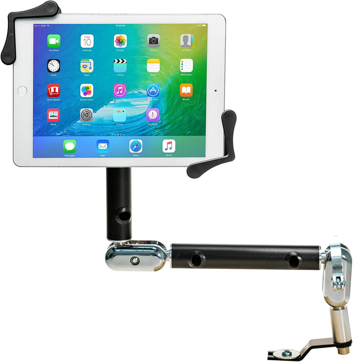CTA Digital: Multi-Flex, Rotating Tablet Holder, No-Drill Seat Rail Mount for iPad 10.2-Inch (7th &