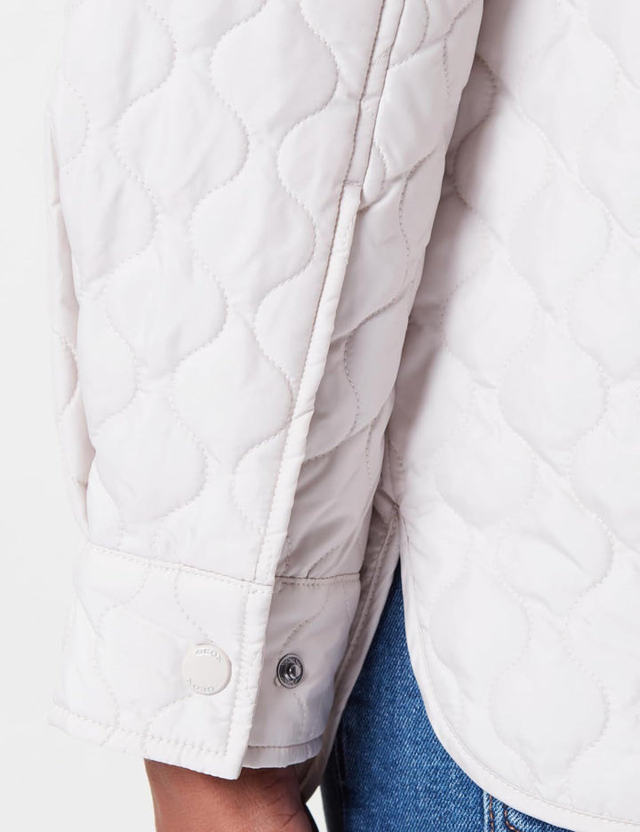 Geox Damen W Asheely Jacket, MOONBEAM