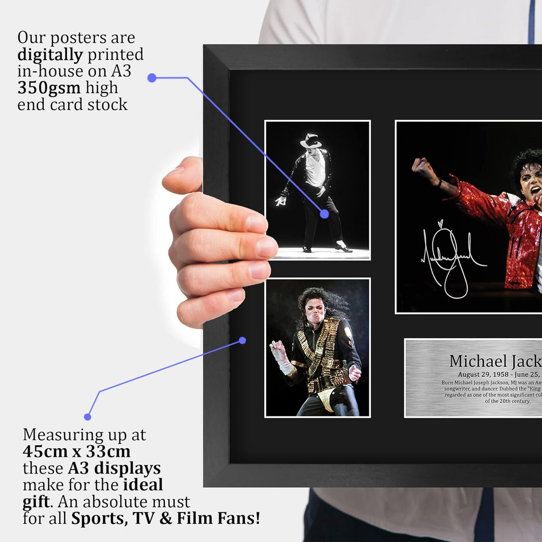 HWC Trading FR A3 Michael Jackson Musician Geschenke Gedruckt Signiert Autogramm Bild Für Musik Erin