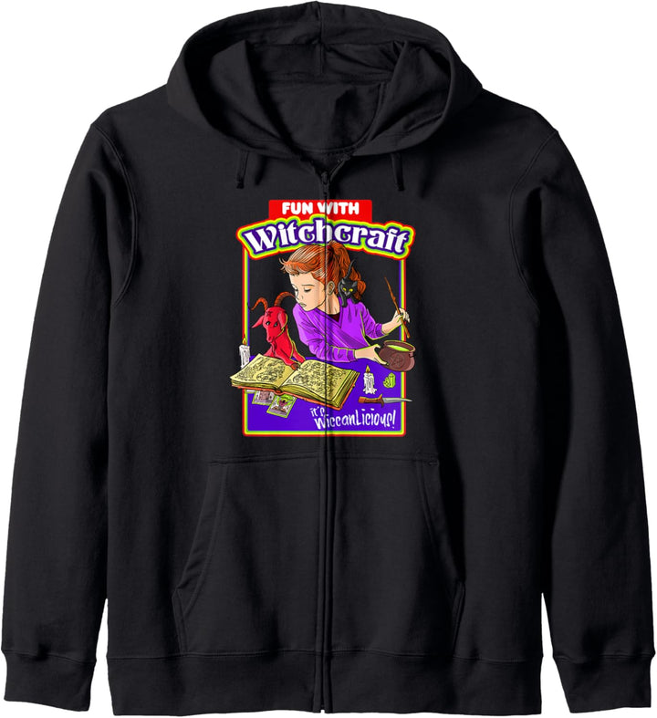 Blackcraft Spass mit Hexerei ist Wicca-lecker! Necronomicon Kapuzenjacke