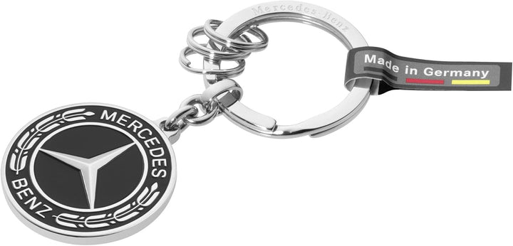 Mercedes-Benz Collection Schlüsselanhänger Untertürkheim | schwarz/silberfarben | Edelstahl
