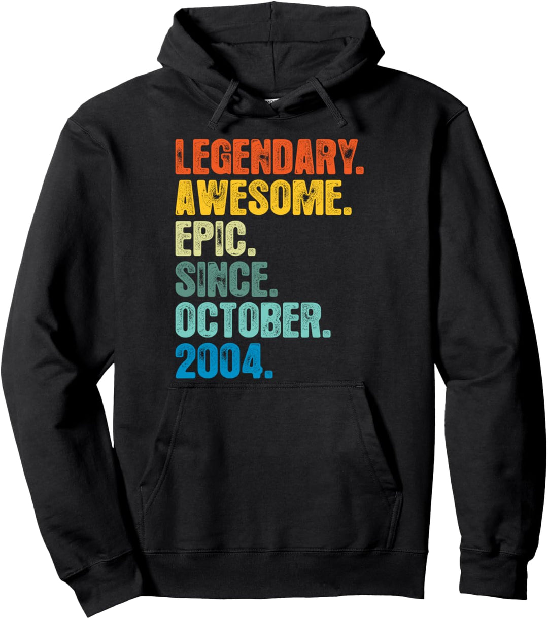 Retro Legendary Since Oktober 2004 T Shirt 18 Jahre alt Pullover Hoodie