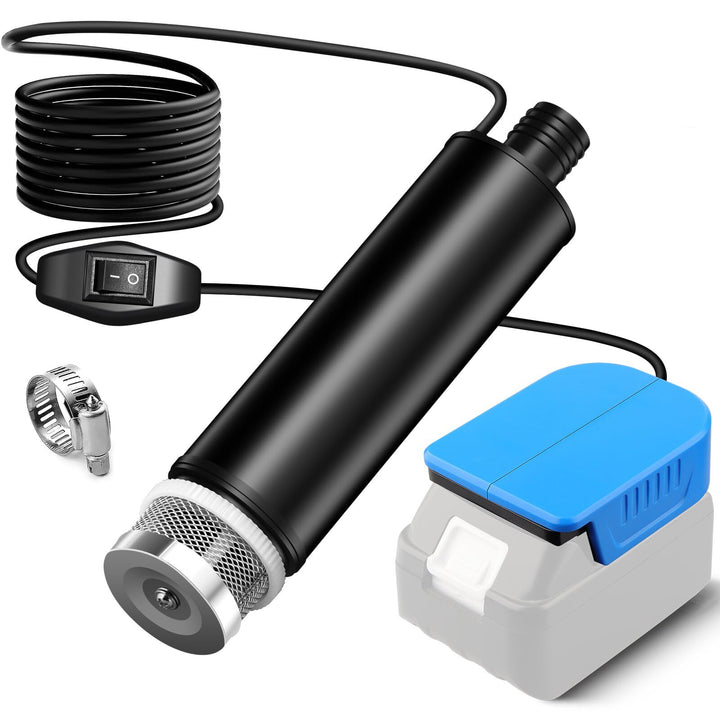 Tauchpumpe für Makita 18V Akku, Mini-Wasserpumpe, Absaugpumpe,Poolpumpen für Keller,Pool,Gartenbewäs