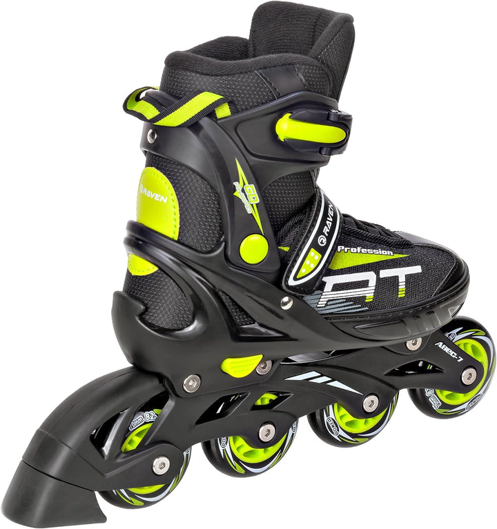 Inline Skates Inliner Raven Profession Black/Lime 38-42(25cm-27,5cm), Black/Lime 38-42(25cm-27,5cm)