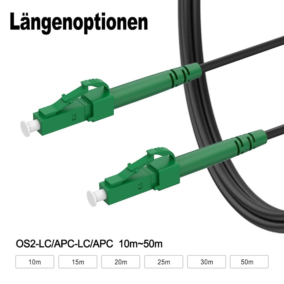 3M Gepanzerte Glasfaser-Kabel LC/APC auf LC/APC, Simplex Singlemode Gepanzerte Glasfaserkabel, 9/125
