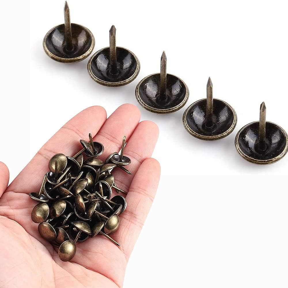 1000 Stück Polsternägel, BetterJonny Vintage Möbel Nägel Bronze Thumb Tacks Polster Reisszwecken Rei