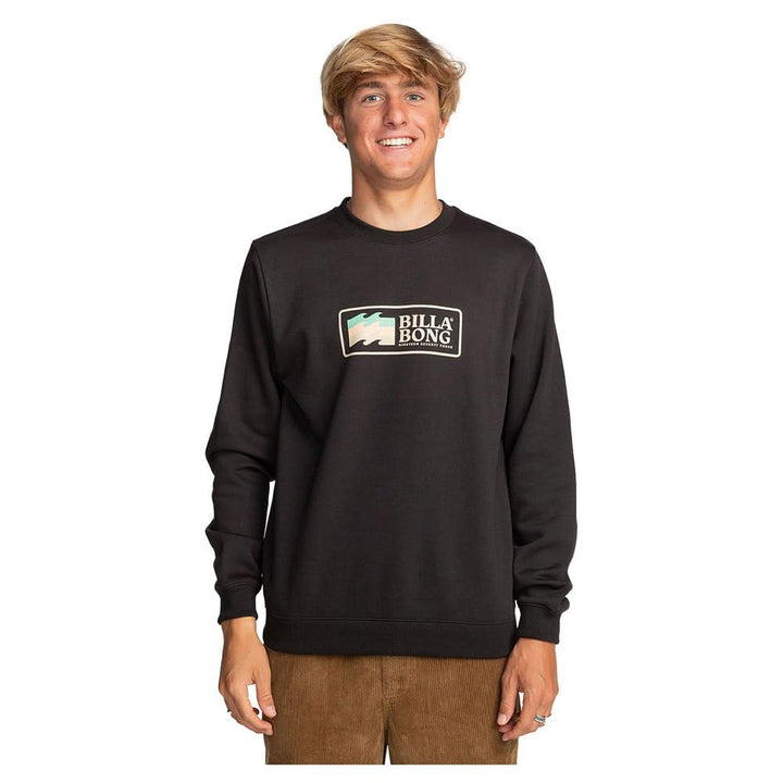Billabong Herren Swell Cr Sweatshirt (1er Pack) M Schwarz, M Schwarz