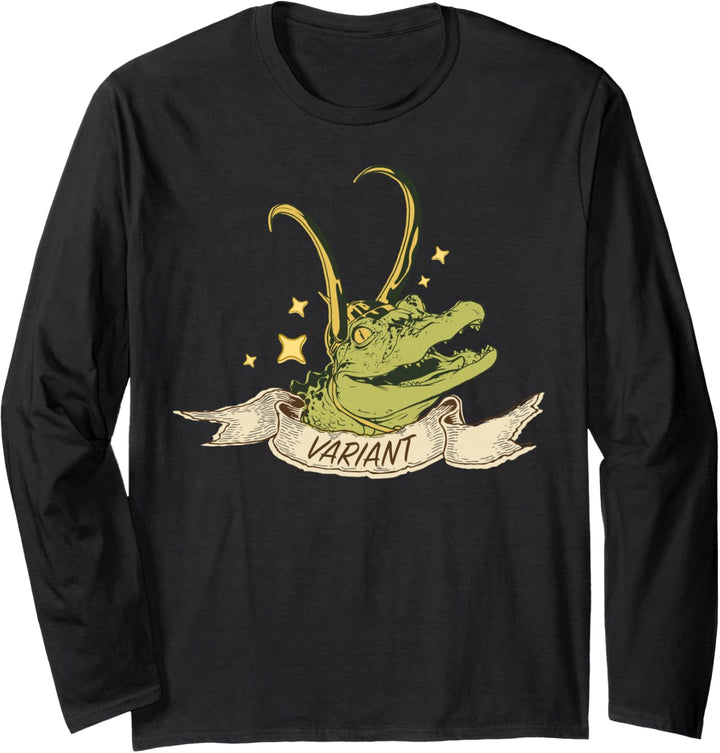 Marvel Loki Alligator Loki Variant Stars Langarmshirt