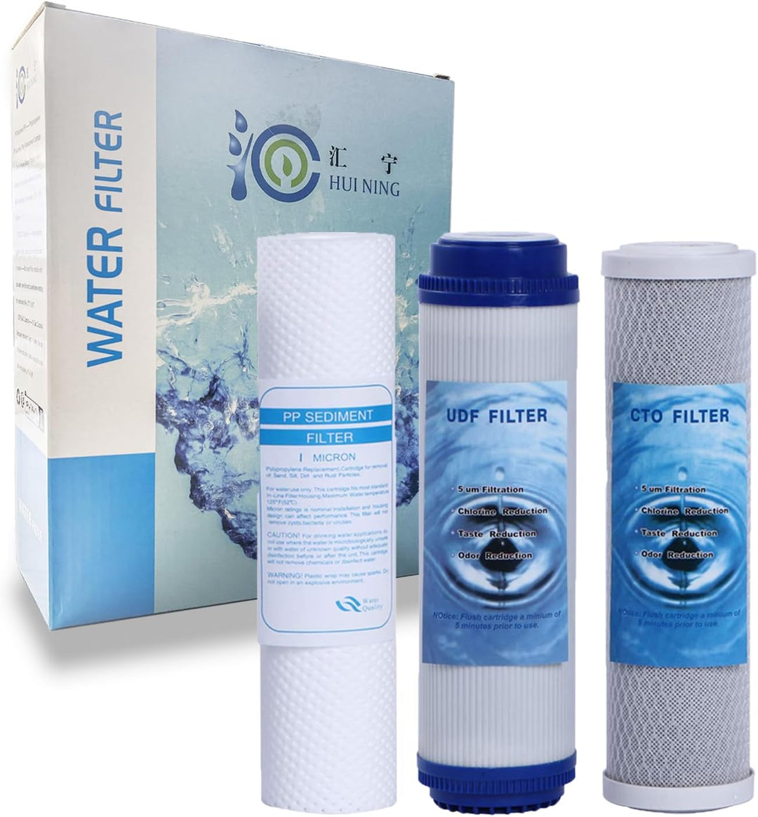 Huining 25,4 x 6,3 cm 5 Mikron Wasserfilter-Set Ersatz-Universal-Kartusche für das ganze Haus RO-Sys