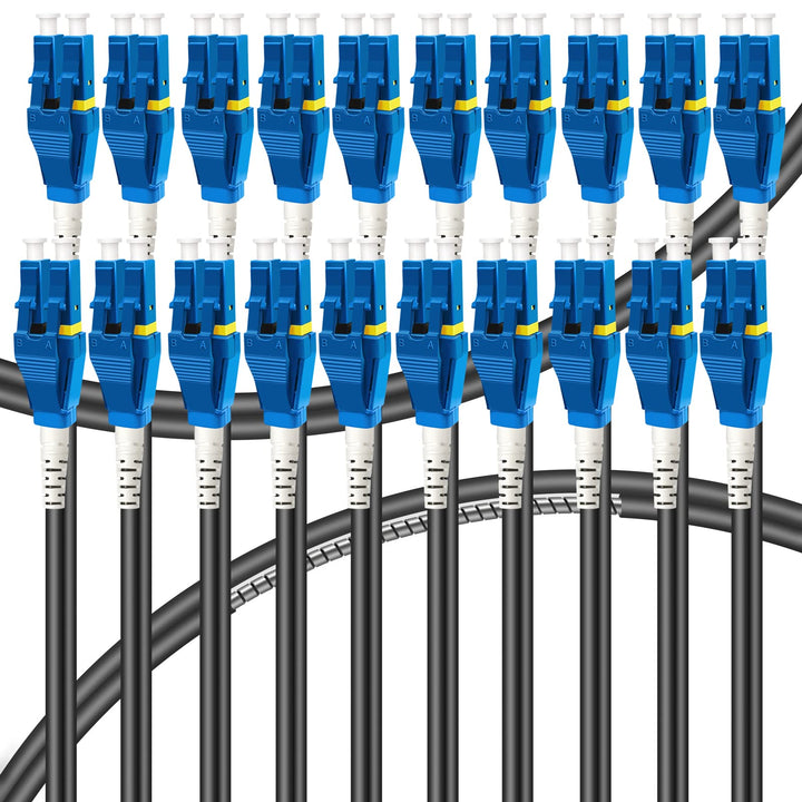 Uniboot LC auf LC gepanzertes Glasfaser-Patchkabel für den Aussenbereich, Singlemode-Duplex-Glasfase