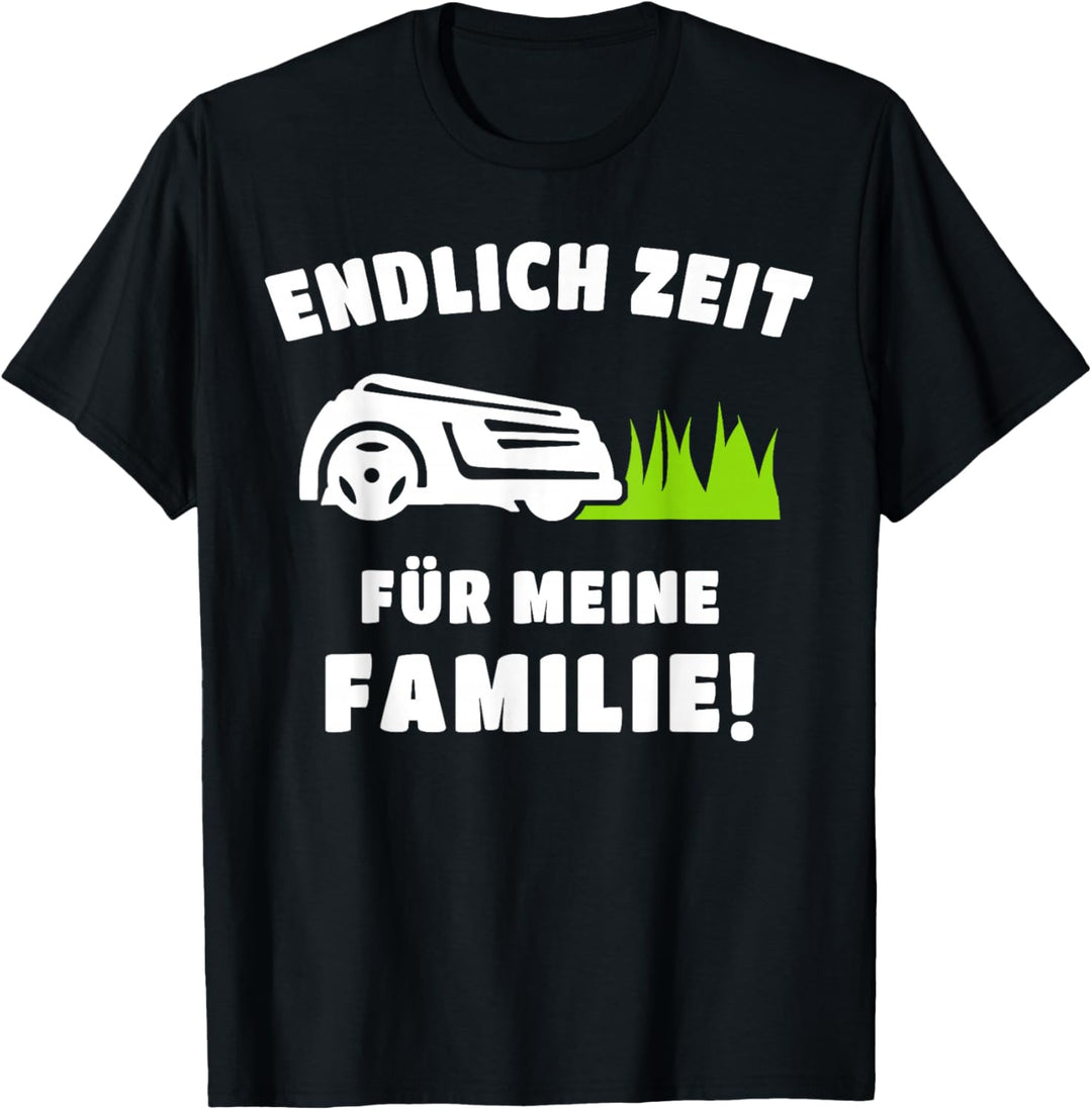 Mähroboter Papa Garten Rasenroboter Mäher Kleingarten T-Shirt