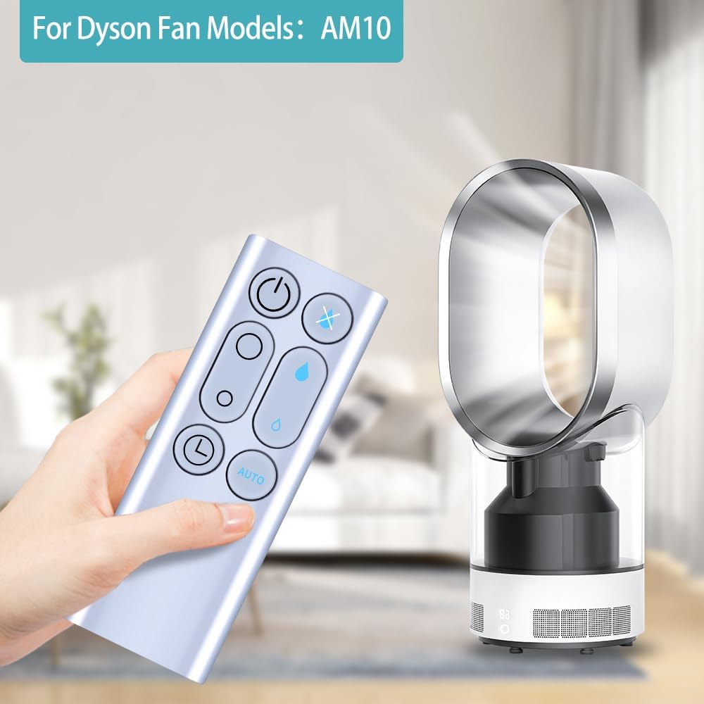 Neu Fan Fernbedienung Kompatibel mit Dyson AM10 Luftbefeuchter Lüfter 303117-01 966569-06, Nicht Met