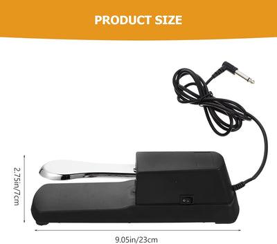 MILISTEN Piano-Pedal Kompaktes Klavierpedal Tragbares Klavierpedal Gitarrenzubehör Keyboard-Piano-Su