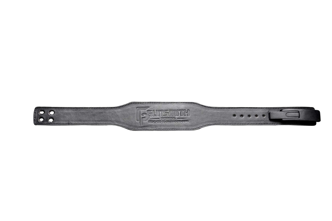 Gunsmith Gewichthebergürtel - Ultra-Premium Handgefertigt Schwarz Gewichtsgürtel für Herren und Dame