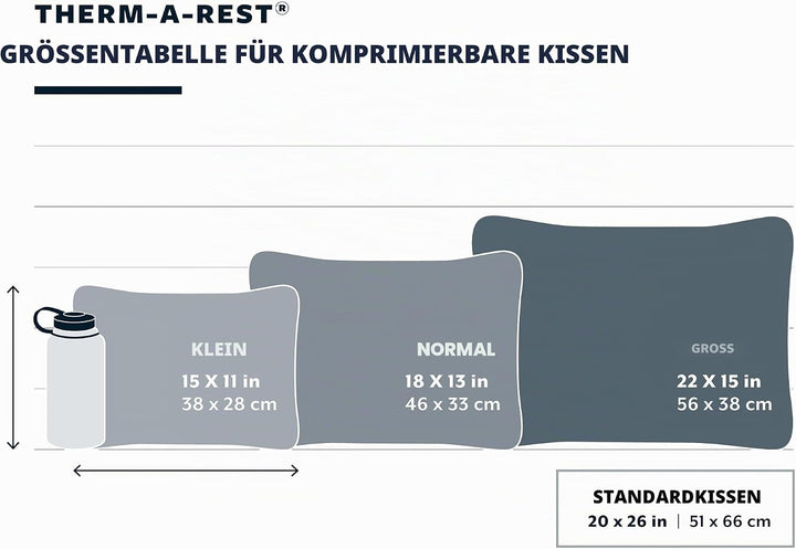 Therm-a-Rest Komprimierbares Camping- und Rucksackkissen, S, 30,5 x 40,6 cm, Weltraum Small - 12 x 1