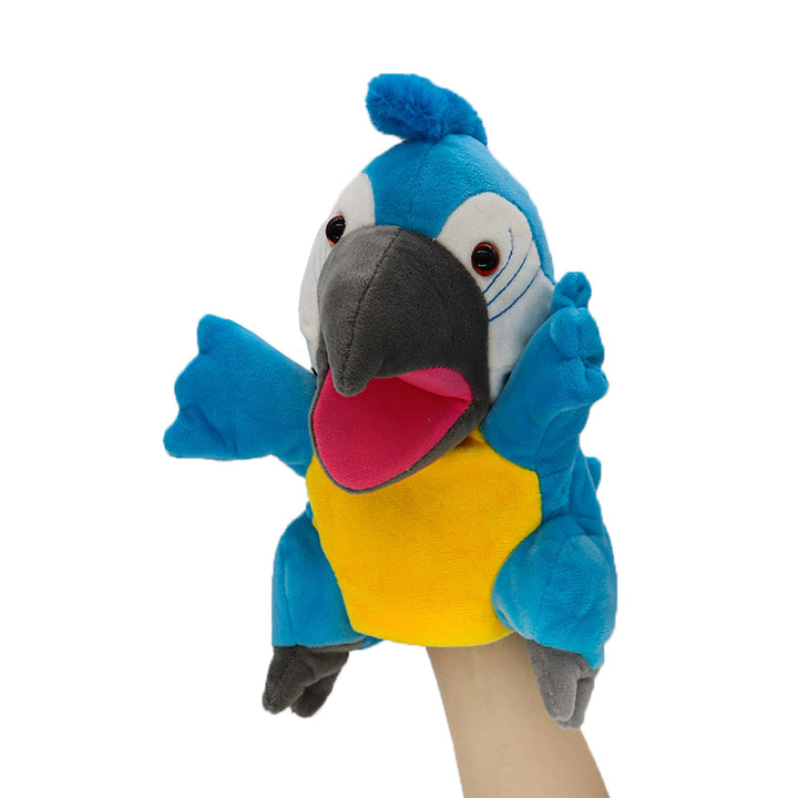 lilizzhoumax Papagei Kuscheltier, Simuliertes Tier Papagei Handpuppe aus Plüsch, Kawaii Niedliches R
